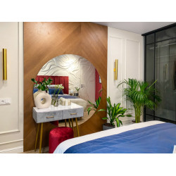 МДФ в шпоне дерева с фрезеровкой