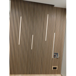 Шпонированные рейки на стену