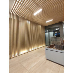 Декоративные рейки для стен из дерева