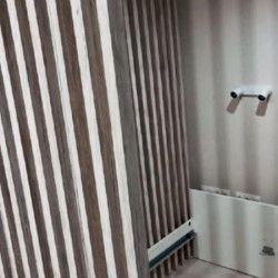 Рейка МДФ в ПВХ с пазом и закладной, сечение 20х20 мм