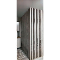 Рейка МДФ в ПВХ с пазом и закладной, сечение  20х60 мм