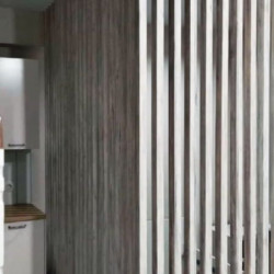 Рейка МДФ в ПВХ с пазом и закладной, сечение  20х60 мм