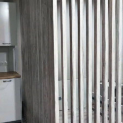 Рейка МДФ в ПВХ с пазом и закладной, сечение 20х80 мм