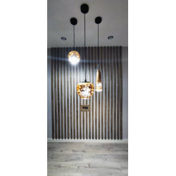 Рейка МДФ в ПВХ с пазом и закладной , сечение  50х70х2800 мм