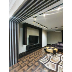 Рейка МДФ с пазом и закладной в шпоне (4 стороны) , сечение  20х90 мм